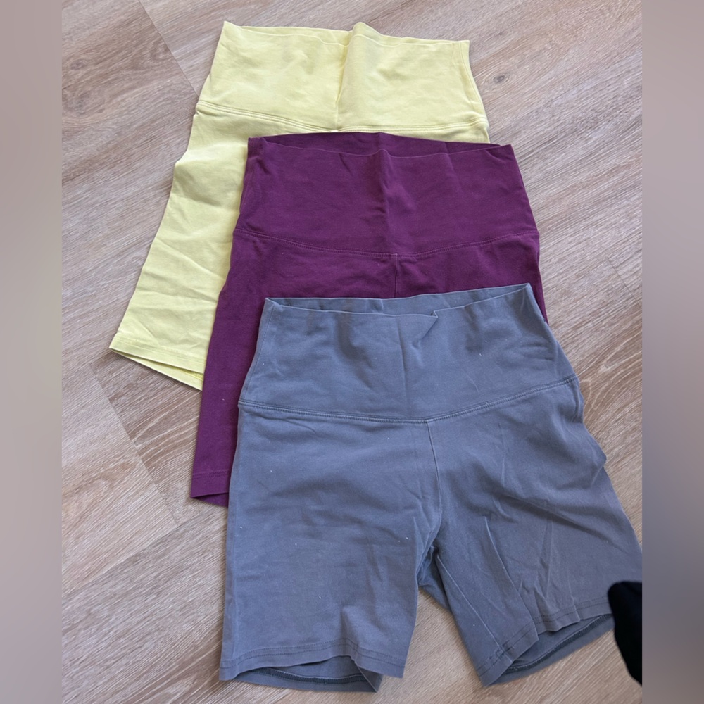 Aritzia TNA Atmosphere Chill Shorts (Cotton) Set of 3